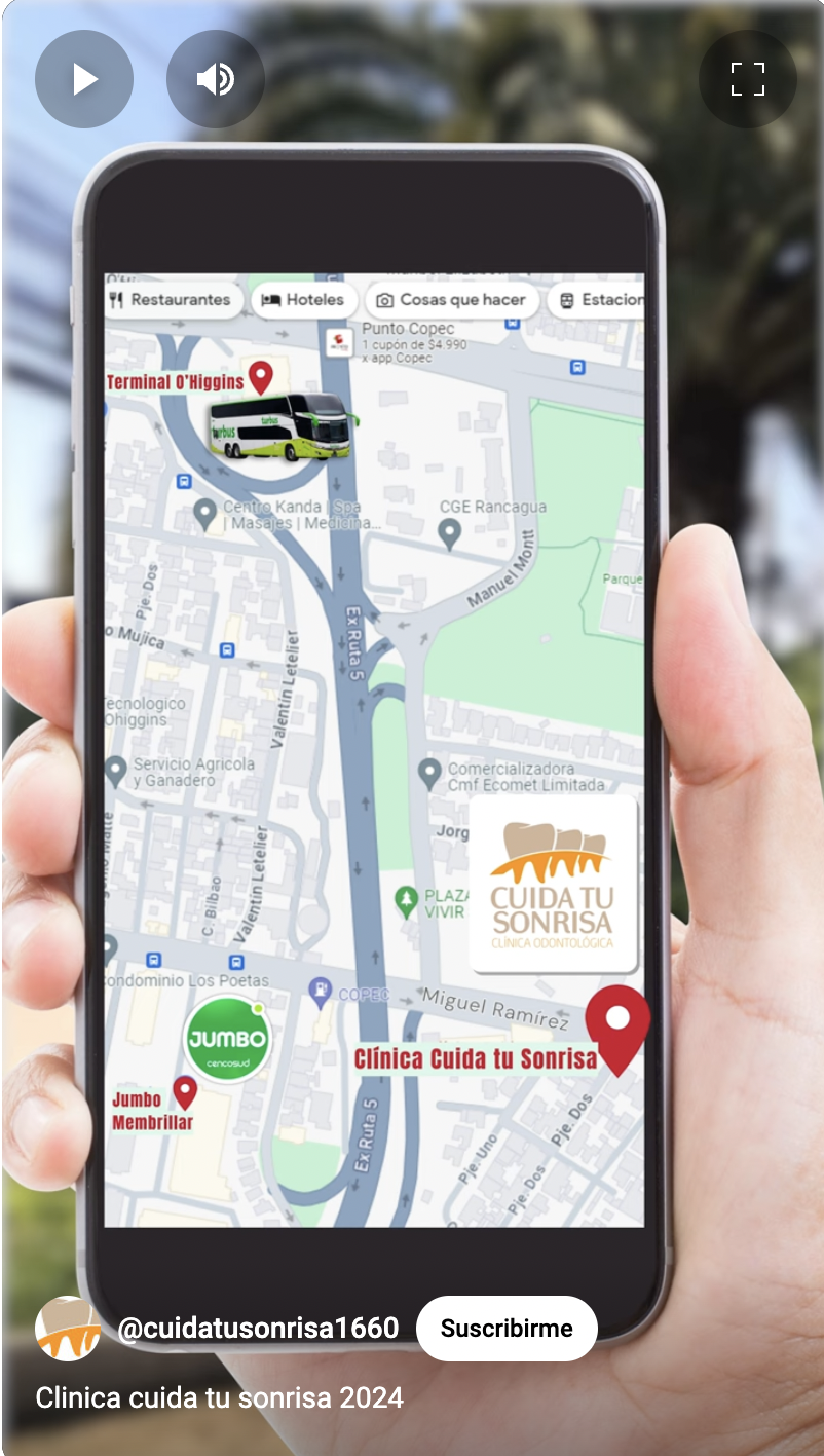 Mapa de ubicación de Clínica Dental Cuidatusonrisa en Rancagua